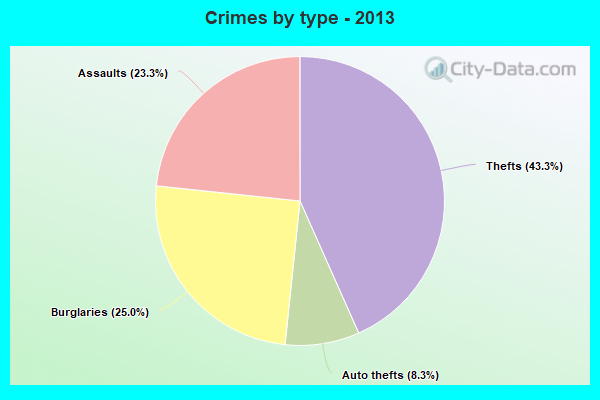 Crimes by type - 2013