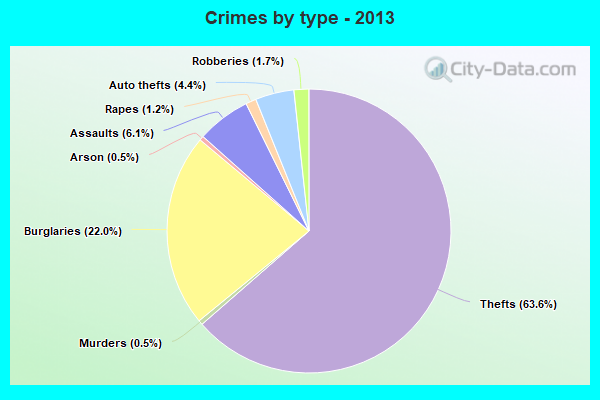 Crimes by type - 2013