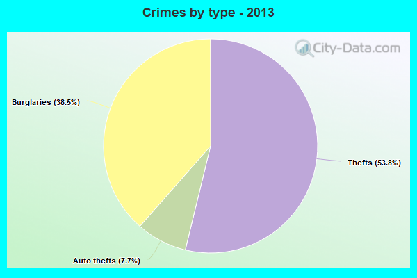 Crimes by type - 2013