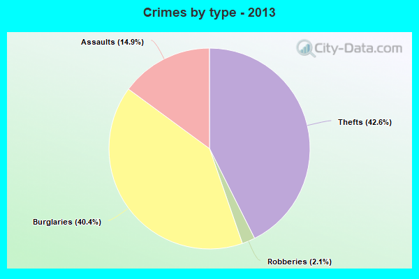 Crimes by type - 2013