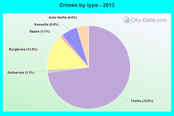 Crimes by type - 2013