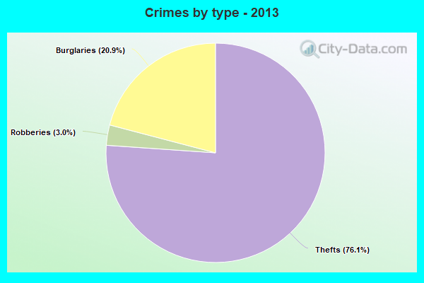 Crimes by type - 2013