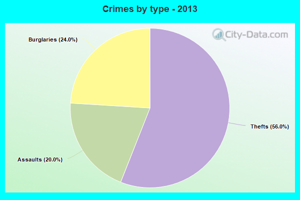 Crimes by type - 2013