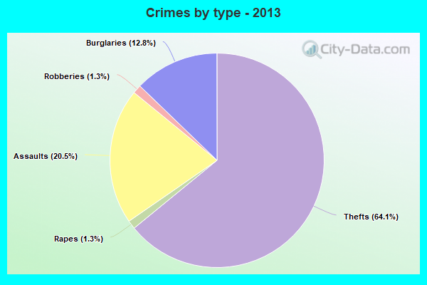 Crimes by type - 2013