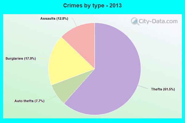 Crimes by type - 2013