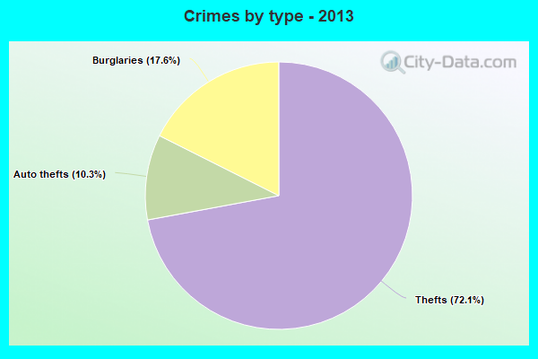 Crimes by type - 2013