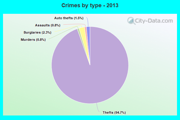 Crimes by type - 2013