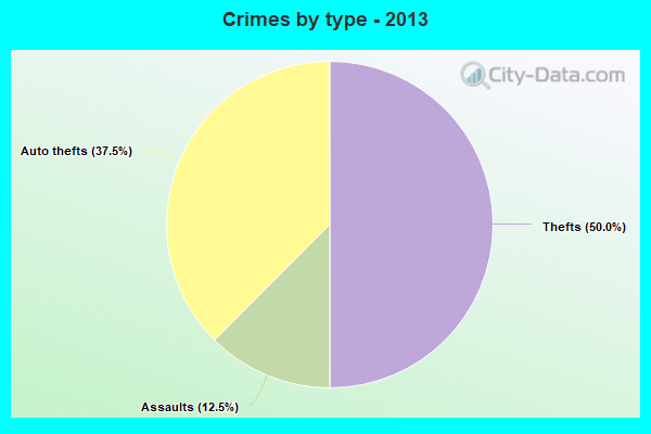 Crimes by type - 2013