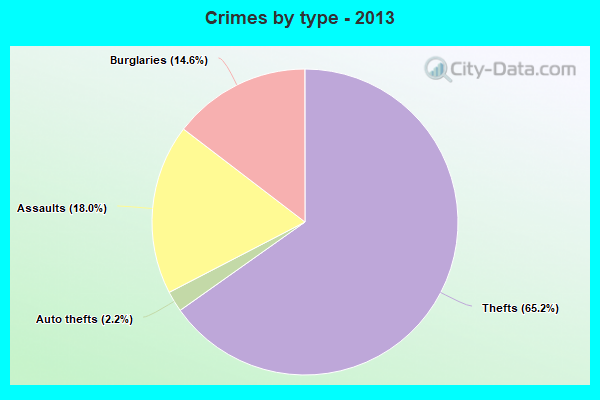 Crimes by type - 2013