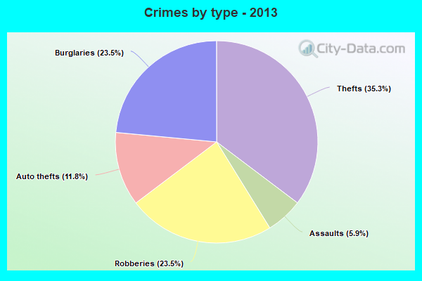 Crimes by type - 2013