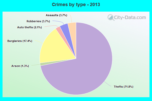 Crimes by type - 2013