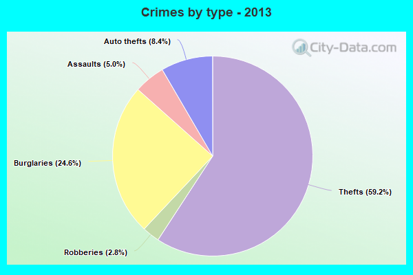 Crimes by type - 2013