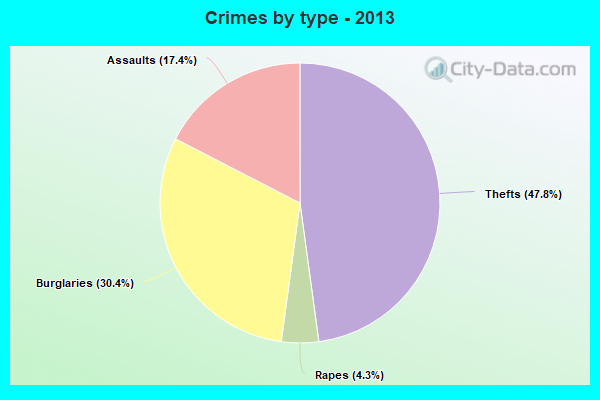 Crimes by type - 2013