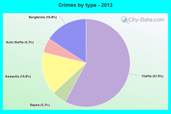 Crimes by type - 2013