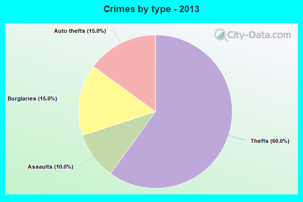 Crimes by type - 2013