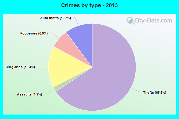 Crimes by type - 2013