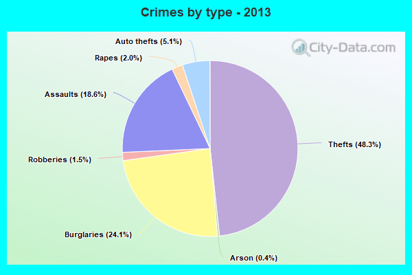 Crimes by type - 2013