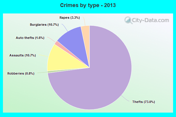 Crimes by type - 2013