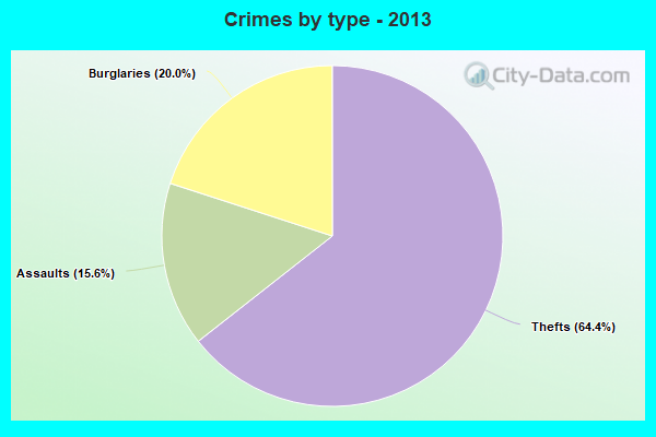 Crimes by type - 2013