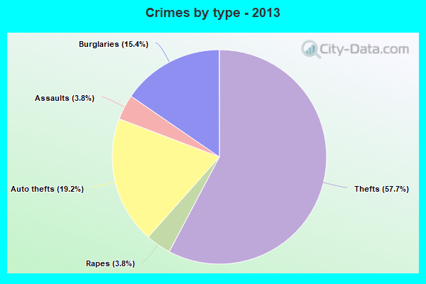 Crimes by type - 2013