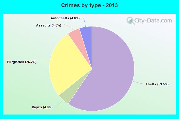 Crimes by type - 2013