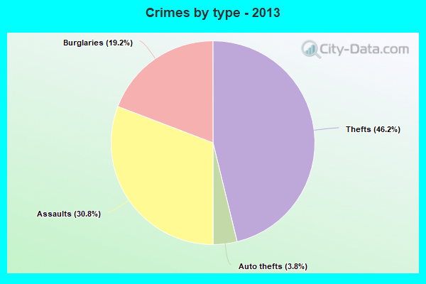 Crimes by type - 2013