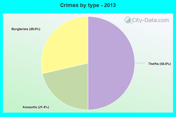 Crimes by type - 2013