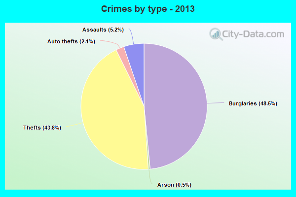 Crimes by type - 2013