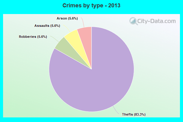 Crimes by type - 2013