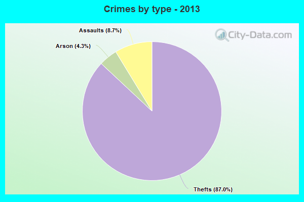 Crimes by type - 2013