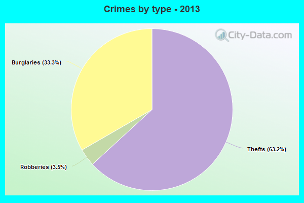 Crimes by type - 2013