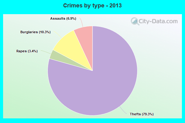 Crimes by type - 2013