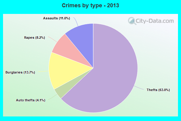 Crimes by type - 2013