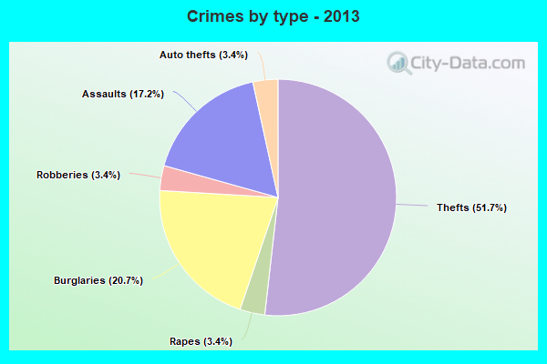 Crimes by type - 2013