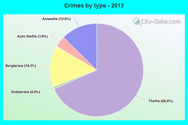 Crimes by type - 2013