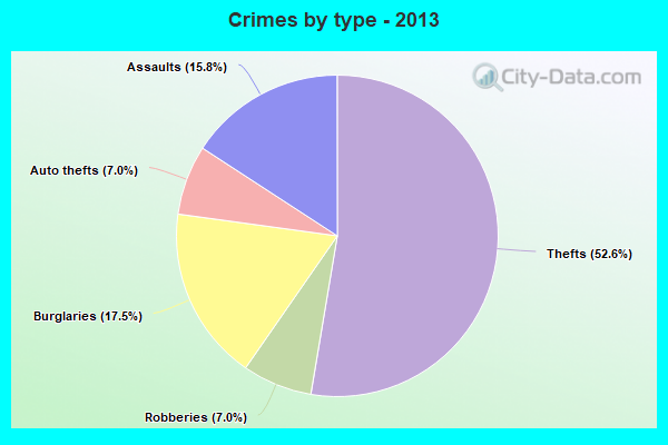 Crimes by type - 2013