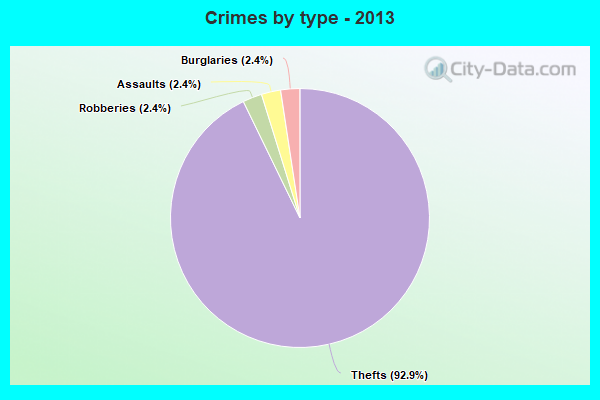 Crimes by type - 2013