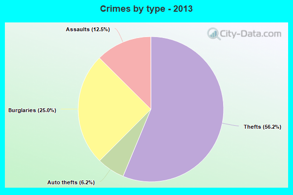 Crimes by type - 2013