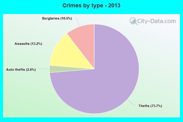 Crimes by type - 2013