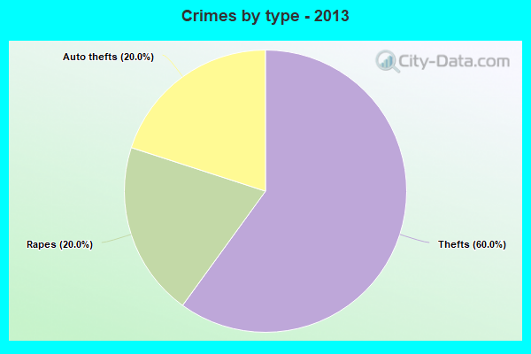 Crimes by type - 2013