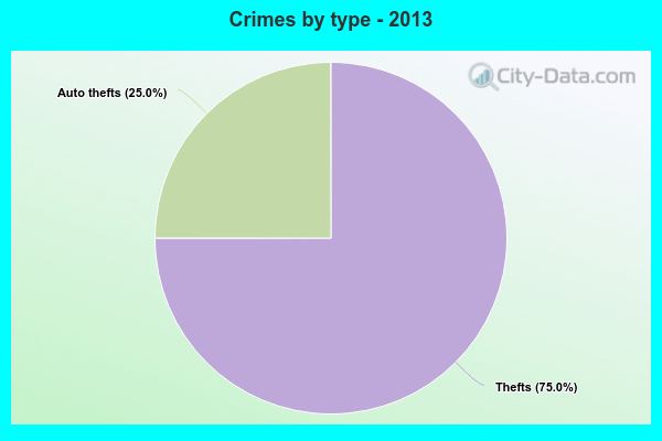 Crimes by type - 2013