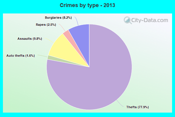 Crimes by type - 2013