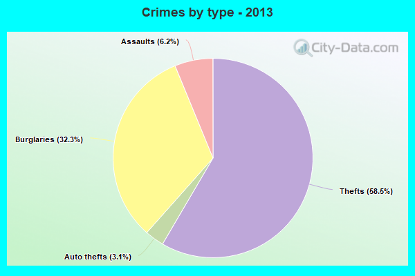 Crimes by type - 2013