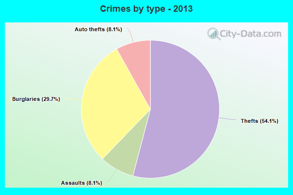 Crimes by type - 2013