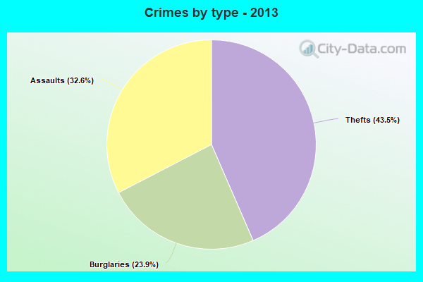 Crimes by type - 2013