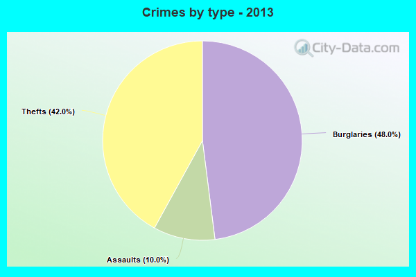 Crimes by type - 2013