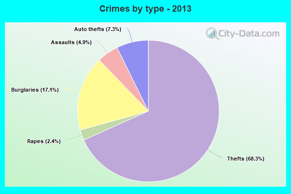 Crimes by type - 2013