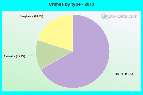 Crimes by type - 2013