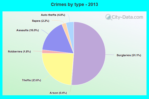 Crimes by type - 2013