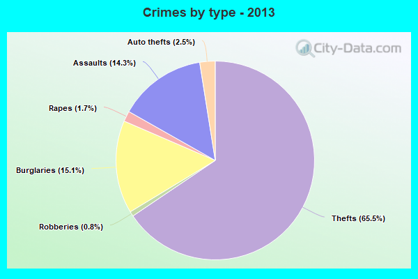 Crimes by type - 2013